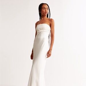 Abercrombie & Fitch Pearl Strapless Sheath Gown